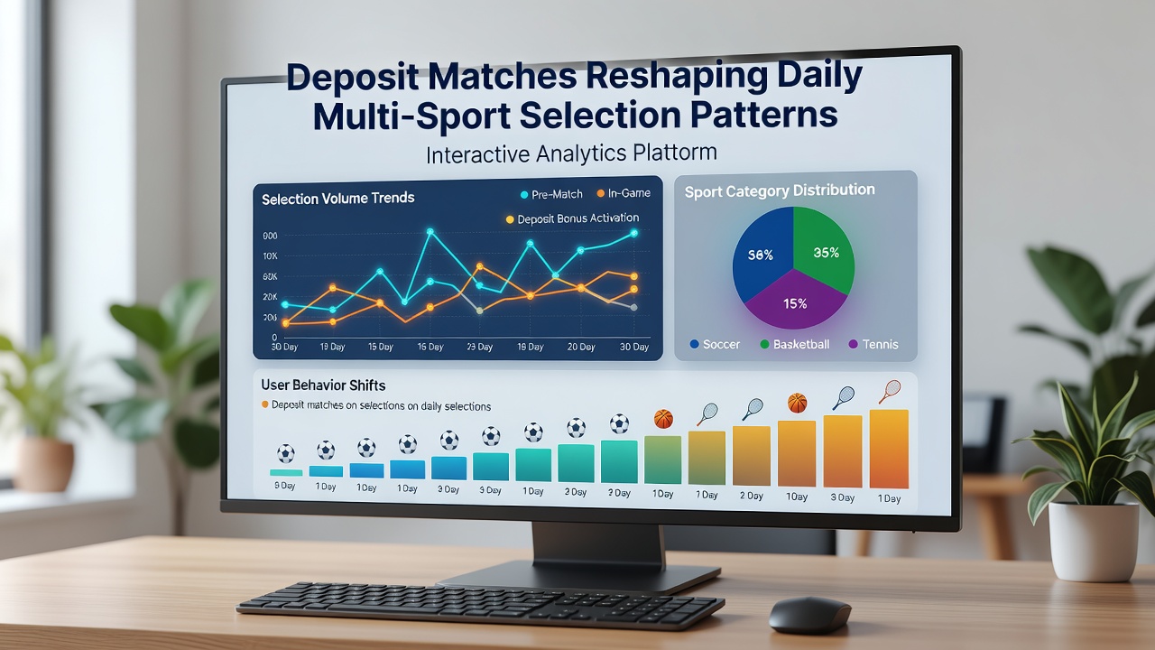 Chart displaying shifts in multi-sport accumulator selections driven by deposit match promotions