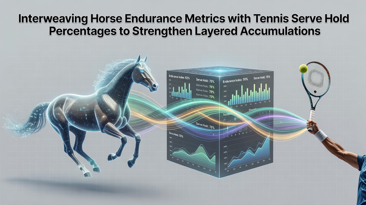 Data visualization showing layered accumulator structures using combined horse and tennis performance metrics