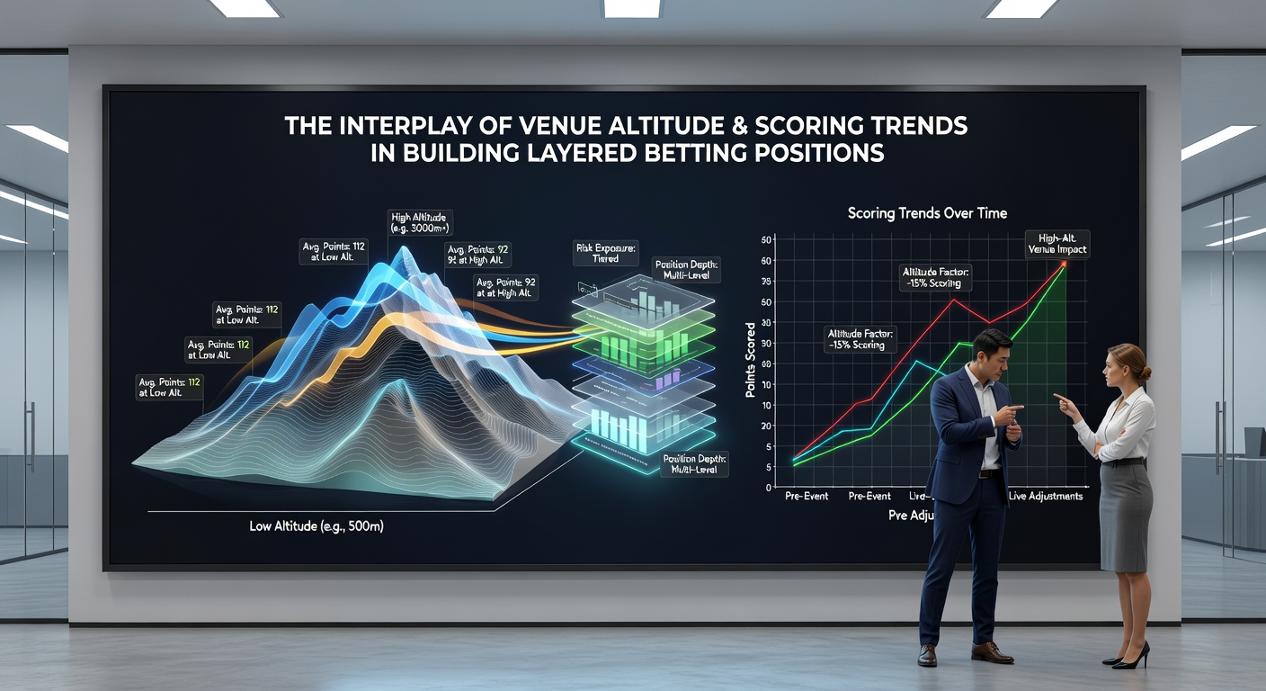 Sports betting data charts illustrating altitude-related scoring adjustments for accumulator strategies