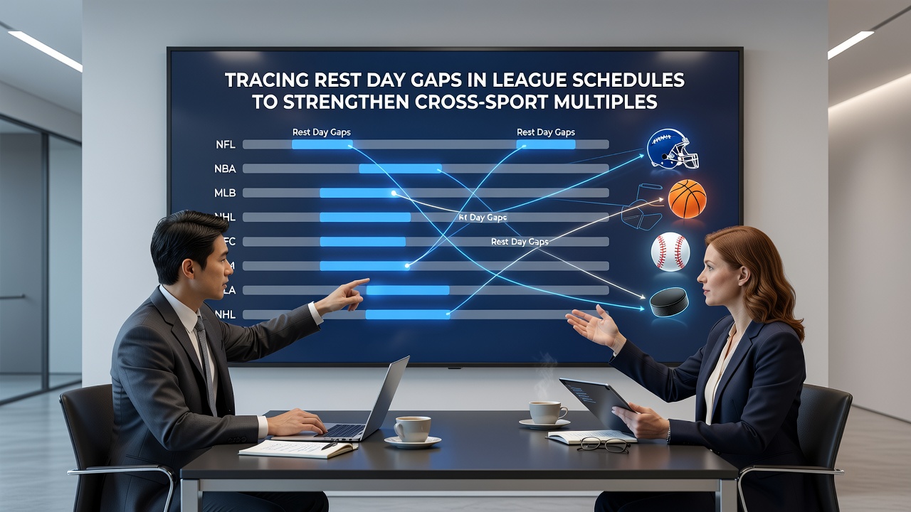 Data visualization chart comparing rest days versus team performance metrics across multiple sports leagues